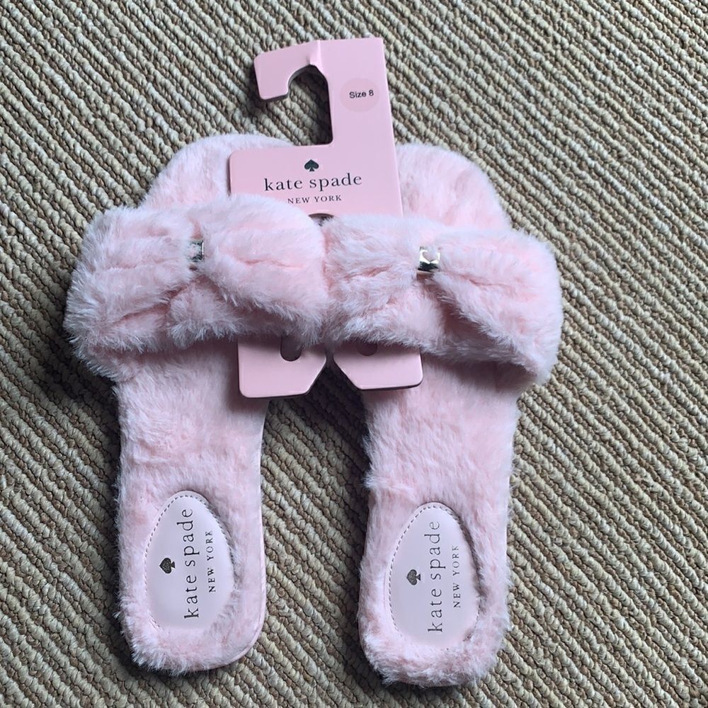 šKateāSpadeāfluffyĀ pinkāslippersā8 - Picture 6 of 7